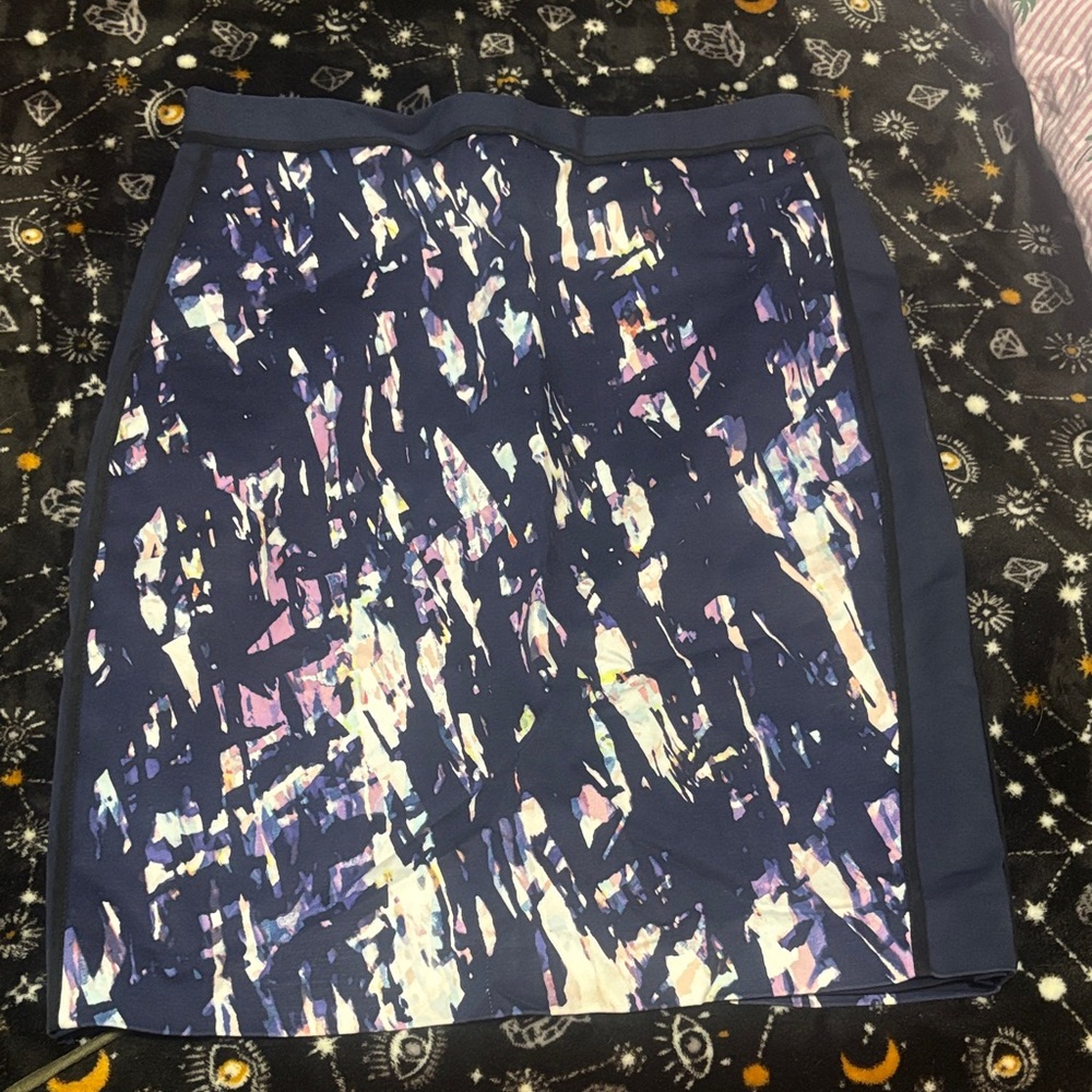 Club Monaco Multicolor Abstract Pencil Skirt